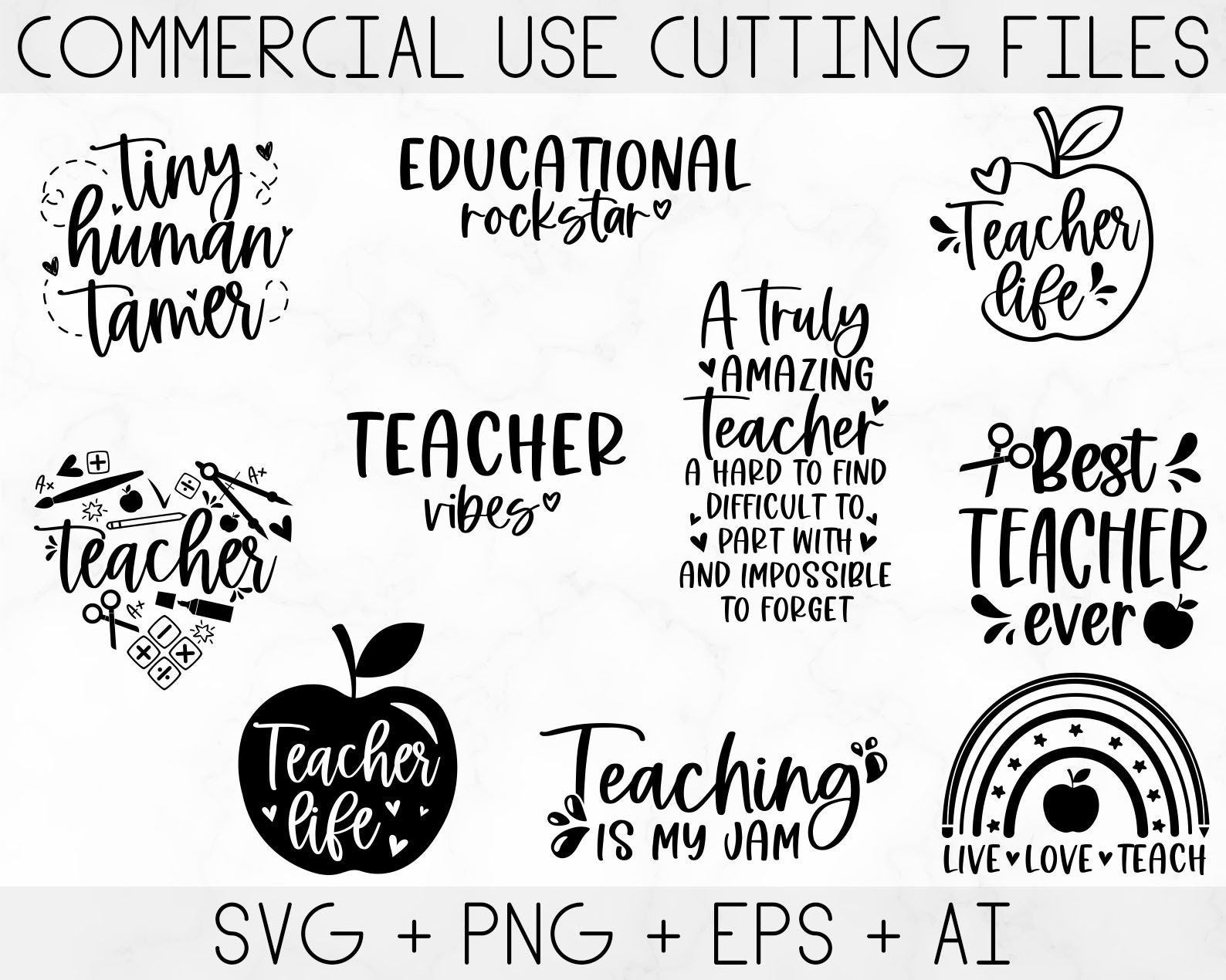 Teacher Svg Bundle, Teacher Quote Svg - Image 4